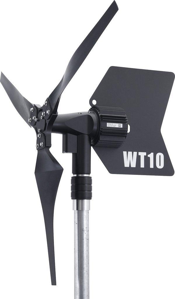 WT10 With Mast Quick Connect, Side Angled View