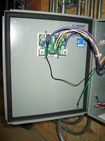 Data logger is mounted through the enclosure door