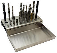 APRS9205: Add-On Tray for Cutting Tool Stand Attached to APRS9204 Tap and Drill Stand