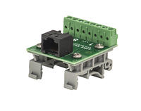 APRS6574: RJ-45 Breakout Board to Screw Terminals with DIN Rail Clips
