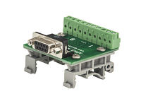 APRS6593: DB9 Female Breakout Board to Screw Terminals, DIN Rail Mountable