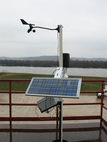 The weather station in testing outside of APRS World's shop
