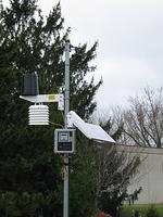 The completed weather station