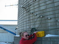 A January 2007 site visit - it was 0F outside. Brrr...