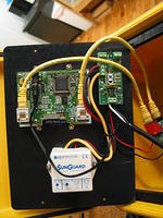 Back view of the Wind Data Logger
